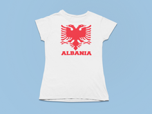 Load image into Gallery viewer, Albanian eagle with Albania text on the bottom ( Women T-shirt )