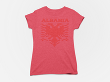 Load image into Gallery viewer, Albanian eagle with Albania text the top ( Women T-shirt)