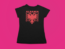 Load image into Gallery viewer, Albanian eagle with Albania text the top ( Women T-shirt)