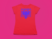 Load image into Gallery viewer, Albanian eagle with Albania text the top ( Women T-shirt)