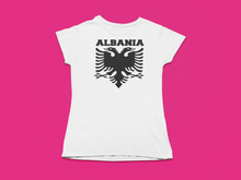 Load image into Gallery viewer, Albanian eagle with Albania text the top ( Women T-shirt)