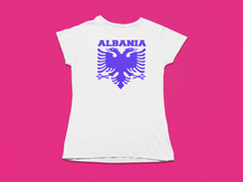 Load image into Gallery viewer, Albanian eagle with Albania text the top ( Women T-shirt)