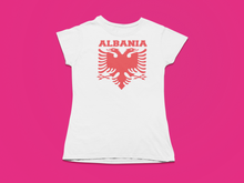 Load image into Gallery viewer, Albanian eagle with Albania text the top ( Women T-shirt)