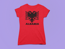 Load image into Gallery viewer, Albanian eagle with Albania text on the bottom ( Women T-shirt )