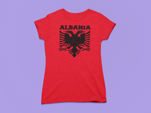 Load image into Gallery viewer, Albanian eagle with Albania text the top ( Women T-shirt)