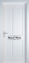 Load image into Gallery viewer, Bathroom/Toilet/Shower Room Adhesive Vinyl Door Label