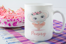 Load image into Gallery viewer, Personalised Cute Ballerina Animal Mug | Pug Mug | Elephant Mug | Unicorn Mug| Bear Mug