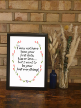 Load image into Gallery viewer, Black A4 Frame with Saying