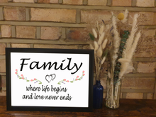 Load image into Gallery viewer, Black A4 Frame with Saying
