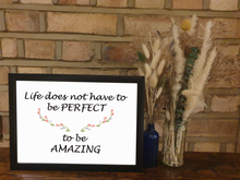 Load image into Gallery viewer, Black A4 Frame with Saying