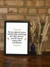 Load image into Gallery viewer, Black A4 Frame with Saying