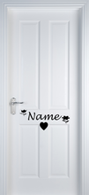 Load image into Gallery viewer, Vinyl Name Door Label