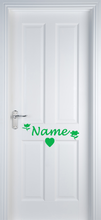 Load image into Gallery viewer, Vinyl Name Door Label