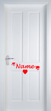 Load image into Gallery viewer, Vinyl Name Door Label