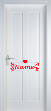 Load image into Gallery viewer, Vinyl Name Door Label