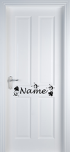 Load image into Gallery viewer, Vinyl Name Door Label
