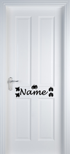 Load image into Gallery viewer, Vinyl Name Door Label