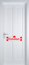 Load image into Gallery viewer, Vinyl Name Door Label