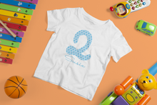 Load image into Gallery viewer, Personalised Kids Birthday/Age T-shirt