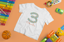 Load image into Gallery viewer, Personalised Kids Birthday/Age T-shirt