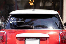 Load image into Gallery viewer, Social Media Handles Vinyl Label Stickers | Social Media Labels | Car Window Stickers | Laptop/Notebook Stickers | Mobile Phone Stickers