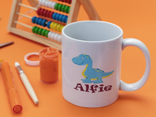 Load image into Gallery viewer, Dinosaur Design Personalised Mug