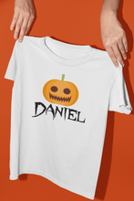 Load image into Gallery viewer, Personalised Family Pumpkin T Shirt
