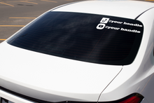 Load image into Gallery viewer, Social Media Handles Vinyl Label Stickers | Social Media Labels | Car Window Stickers | Laptop/Notebook Stickers | Mobile Phone Stickers