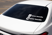 Load image into Gallery viewer, Social Media Handles Vinyl Label Stickers | Social Media Labels | Car Window Stickers | Laptop/Notebook Stickers | Mobile Phone Stickers