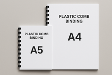 Load image into Gallery viewer, Plastic Comb Binding: Comb Binding Sizes Range from A5, A4
