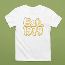 Load image into Gallery viewer, Est. [Your Birth Year] Design T-shirt
