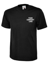 Load image into Gallery viewer, Custom T-Shirt with Business Logo – Front &amp; Back Personalisation

