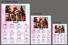 Load image into Gallery viewer, Custom Photo 2026 Magnetic Calendar | for Landscape Photos
