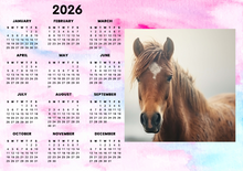 Load image into Gallery viewer, Custom Photo 2026 Magnetic Calendar | for Portrait Photos
