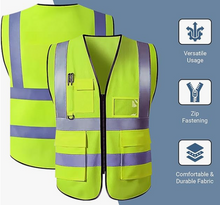 Load image into Gallery viewer, Executive Hi Vis Vest with Front and Back Logo Personalisation
