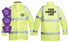 Load image into Gallery viewer, Portwest Hi-Vis Traffic Jacket – Waterproof, Reflective Safety Outerwear
