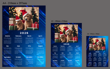 Load image into Gallery viewer, Custom Photo 2026 Magnetic Calendar | for Landscape Photos
