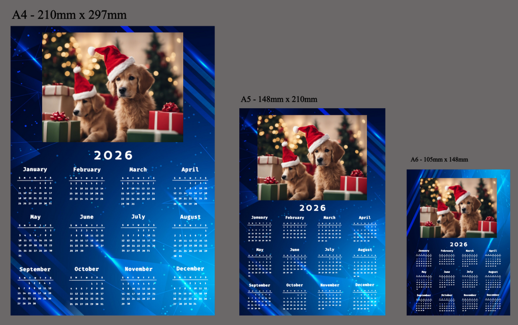 Custom Photo 2026 Magnetic Calendar | for Landscape Photos