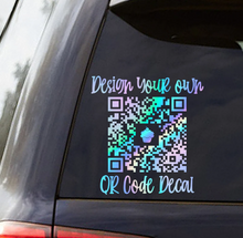 Load image into Gallery viewer, QR Code Car Window Sticker – 5" &amp; 10" Sizes
