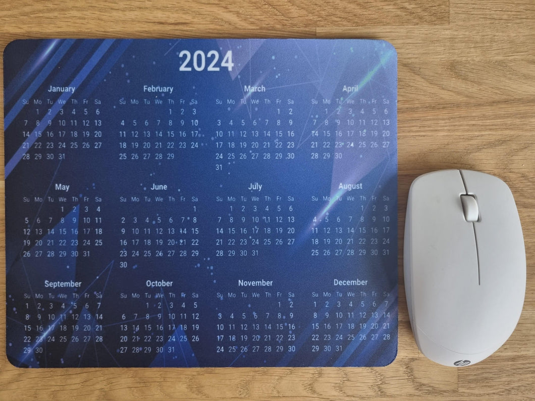 2024 Calendar Mouse Mat | 2024 Calendar Mouse Pad