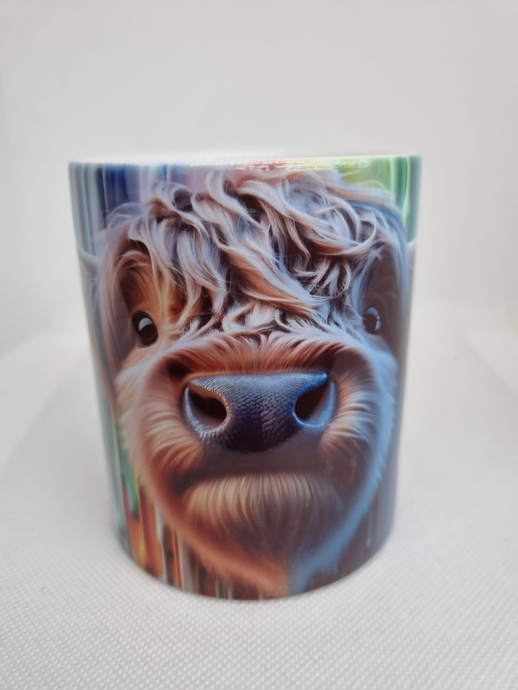Colourful Peek a Boo  Animal Mug | Sloth Mug | Highland Cow Mug