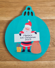 Load image into Gallery viewer, Personalised Christmas Decoration | Custom Wooden Bauble Decoration

