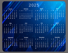 Load image into Gallery viewer, 2025 Calendar Mouse Mat | 2025 Calendar Mouse Pad
