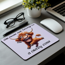 Load image into Gallery viewer, Crazy Cow Collection |  Personalised Crazy Cow Mouse Mat
