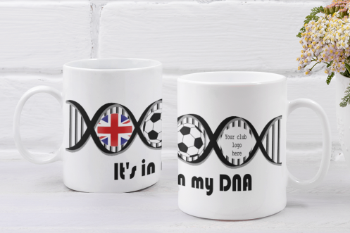 'It's in my DNA' Sports Design Mug