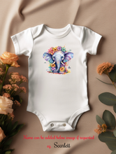 Load image into Gallery viewer, Cute Animal Design Baby Vest | Teddy Design Baby Vest | Owl Design Baby Vest | Elephant Design Baby Vest | Personalised Baby Vest
