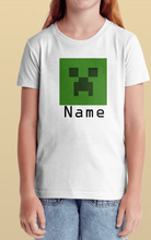 Load image into Gallery viewer, White Personalised Minecraft T-shirt
