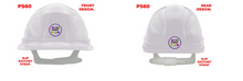 Load image into Gallery viewer, Custom Printed Hard Hat – Personalized Safety Helmet with Your Company Logo (PS60, Slip Ratchet Strap)
