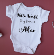 Load image into Gallery viewer, Personalised Baby Vest | Welcome Baby Vest | Baby Announcement Vest | Baby Christmas Vest
