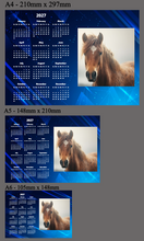 Load image into Gallery viewer, Custom Photo 2027 Magnetic Calendar | for Portrait Photos
